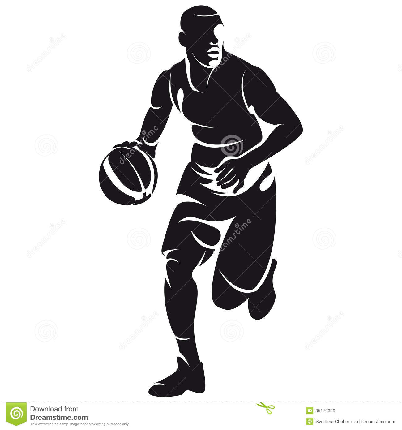 Silhouette Basketball Player Standing Clipart   Cliparthut   Free