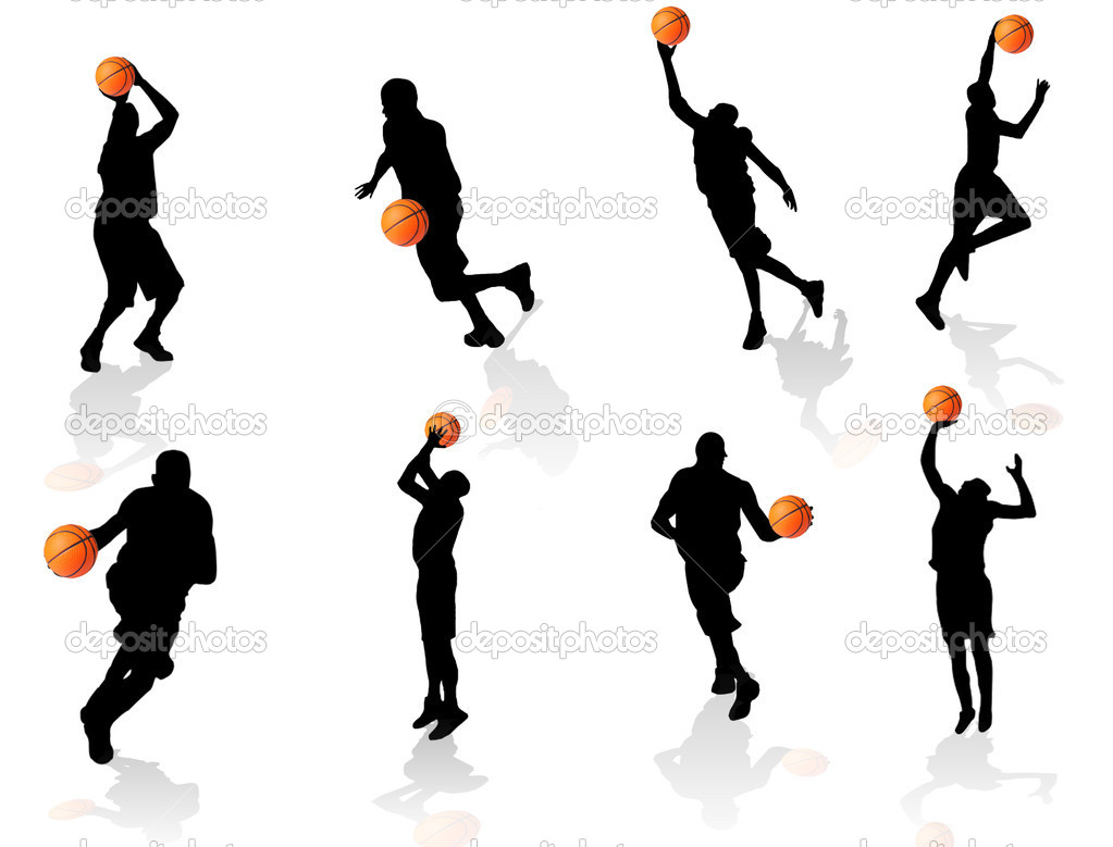 Silhouette Basketball Player Standing Clipart   Cliparthut   Free