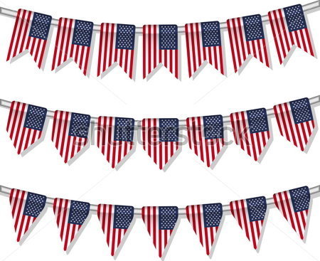 Source File Browse   People   Flag Bunting Of The World  Usa  Vector