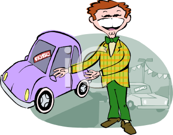 Used Car Salesman Clip Art Royalty Free Clipart Illustration