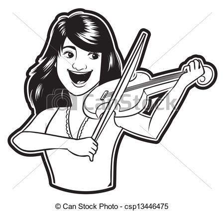 Violinist Clipart Can Stock Photo Csp13446475 Jpg