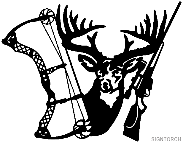 Weapon   Deer Gun Bow Rack   Readytocut   Vector Art For Cnc   Free