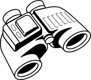 Binoculars Clip Art At Clker Com   Vector Clip Art Online Royalty    
