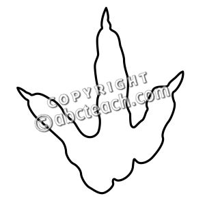 Clip Art  Dinosaur Footprint