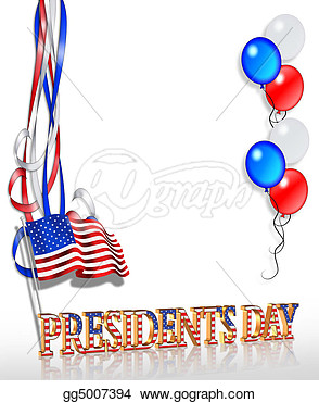 Drawing   Presidents Day Border Graphic  Clipart Drawing Gg5007394