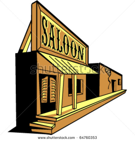 Old Western Saloon Tavern Or Bar On A Main Street In Ghost Town