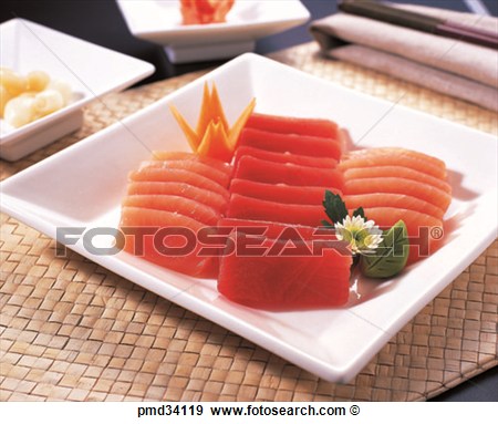 Raw Fish Dish Food Food Meal Japanese Food View Large Photo Image