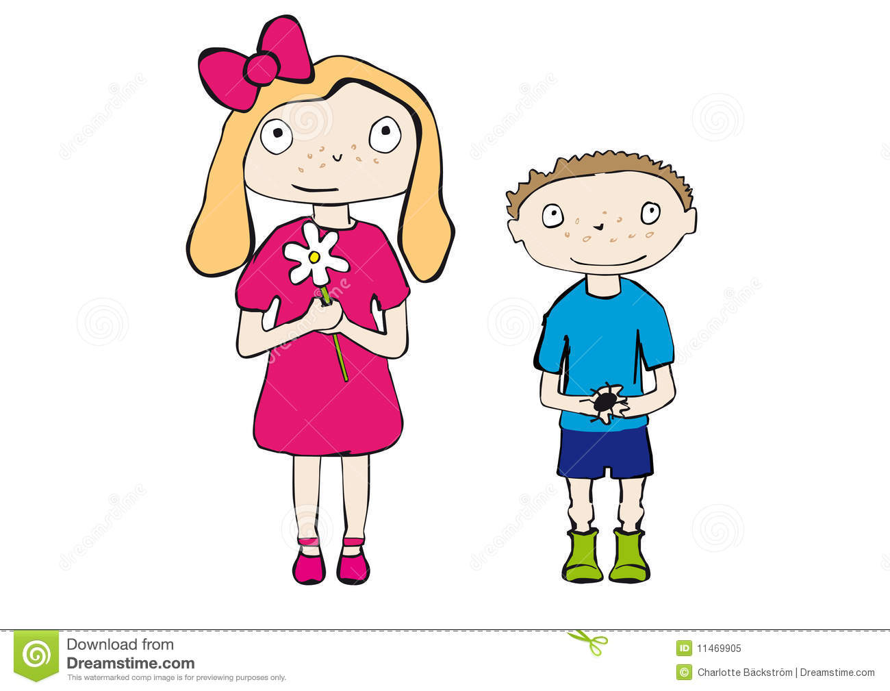 Royalty Free Brother And Sister Clipart Illustrations Pic  23