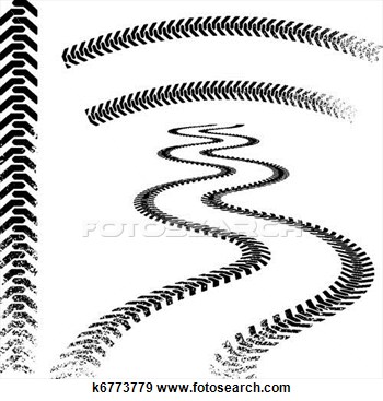Tire Tracks Vector Graphics Graphics Vector Clipart Car Pictures