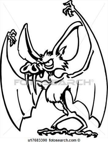 Animal Bat Fang Cartoons Cartoon Fangs Mascots View Large Clip