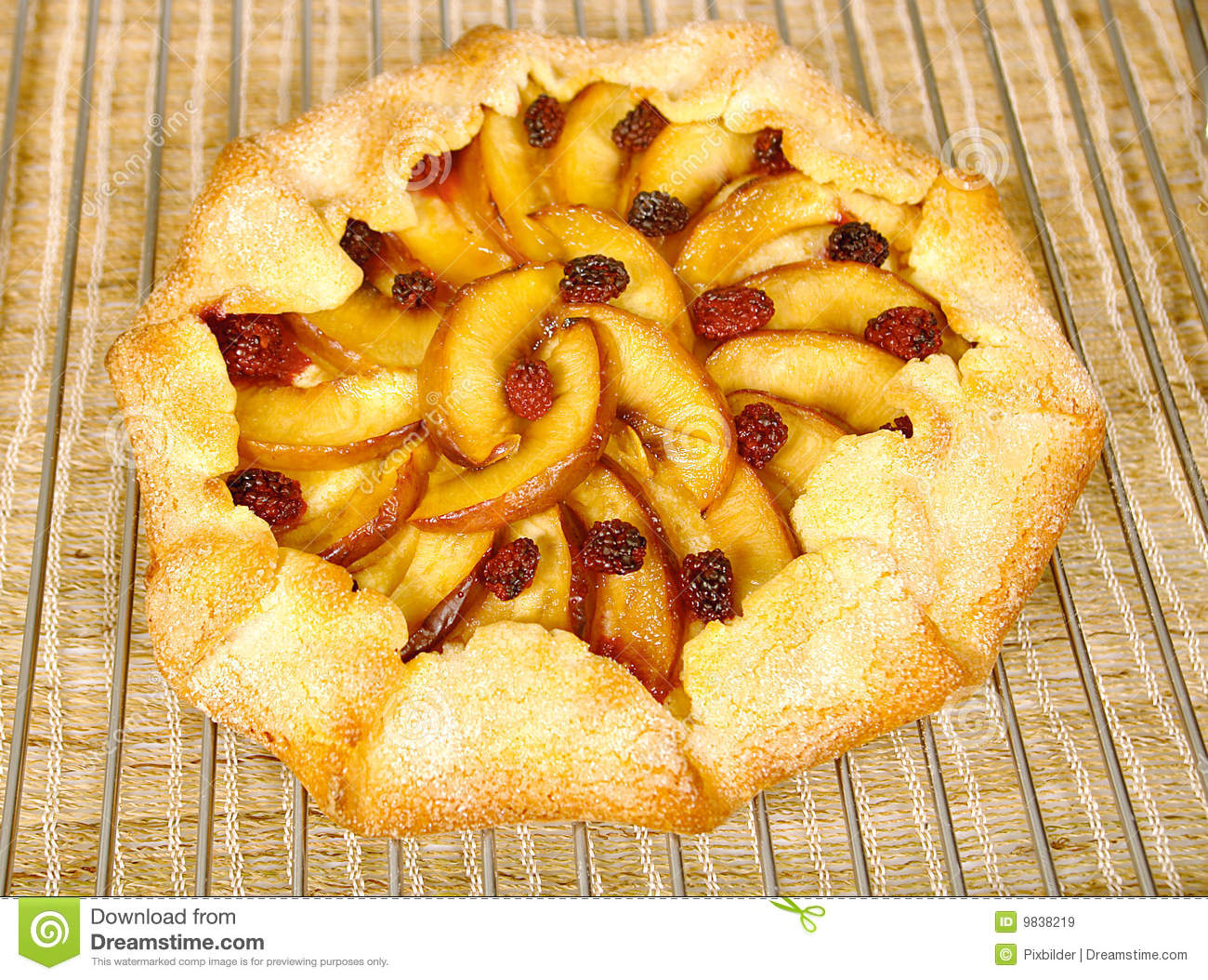 Apple And Blackberry Pie Royalty Free Stock Images   Image  9838219