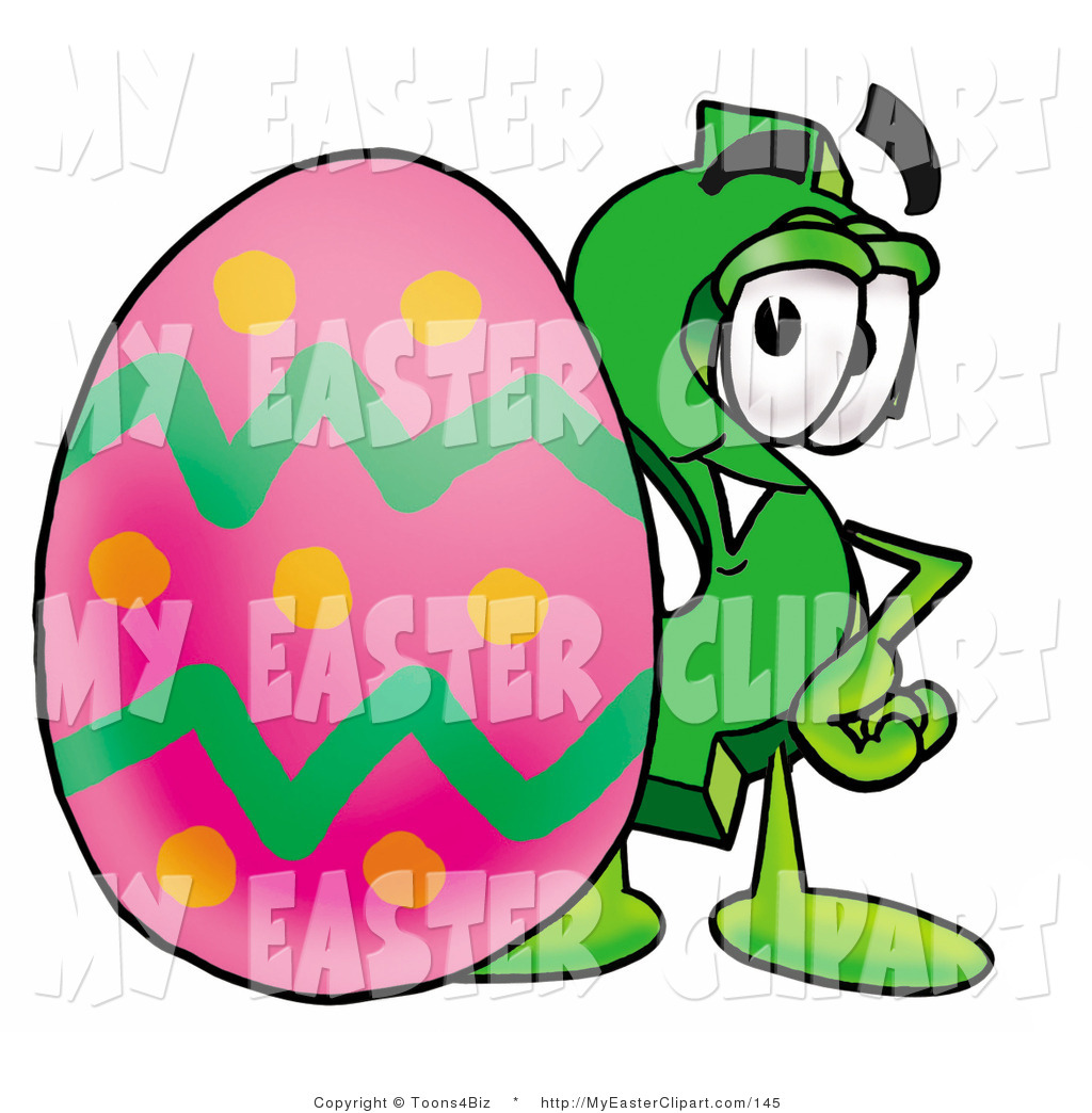 Clip Art Of A Green Dollar Sign Mascot Cartoon Character Standing