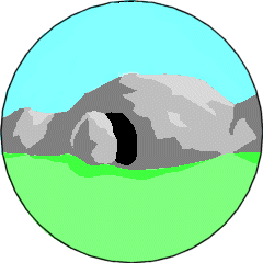 Clipart Of An Open Stone Tomb