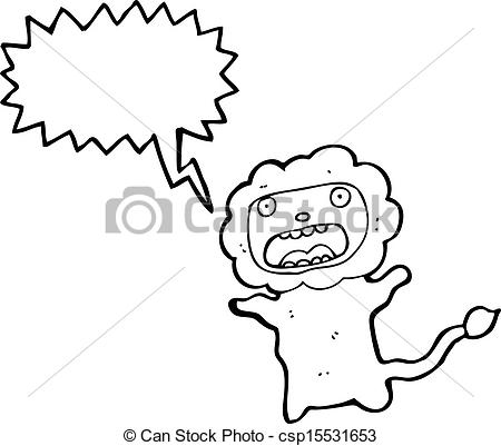 Clipart Vector Of Cartoon Cowardly Lion Csp15531653   Search Clip Art    