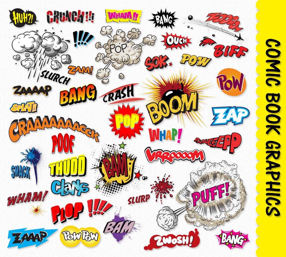 Comic Book Clip Art Graphics Pop Art Clipart By Graphicssupply