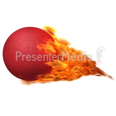 Dodgeball Flaming   Presentation Clipart   Great Clipart For