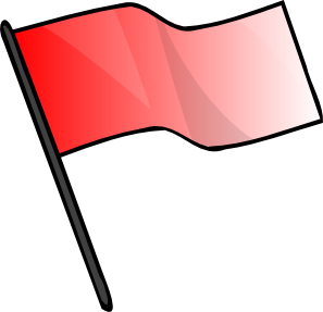 Flag Clipart Red Flag Clip Art   Vector