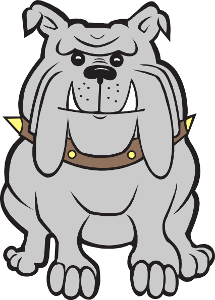Happy Gray Bulldog Clip Art At Clker Com   Vector Clip Art Online