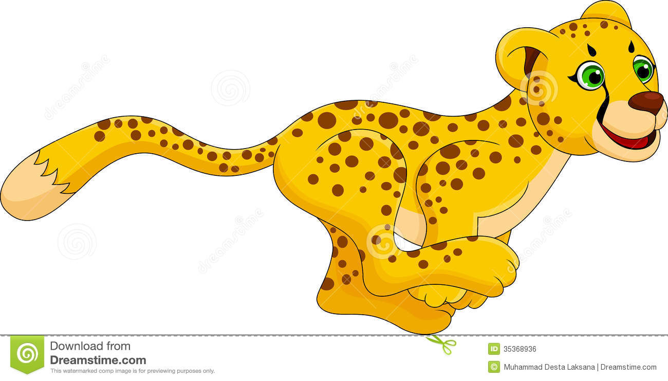 Jaguar Running Clipart Cheetah Run Cartoon Royalty
