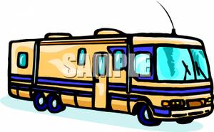 Large Recreational Vehicle Royalty Free Clipart Picture 090811    