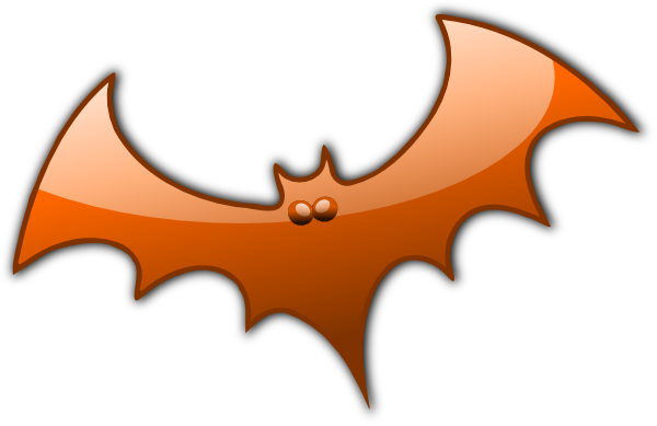 Orange Bat Clip Art At Clker Com   Vector Clip Art Online Royalty