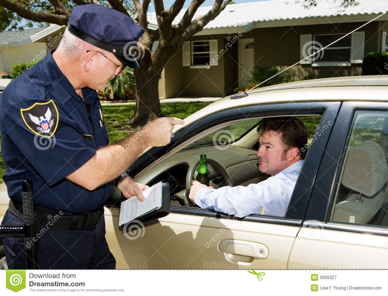 Police   Drunk Driving Royalty Free Stock Photography   Image  5095327