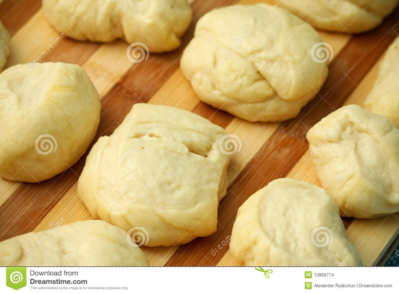Raw Pie Dough On A Board Stock Images   Image  12808774