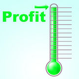     Represents Profitable Income And Thermostat Royalty Free Stock Photo