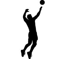 Volleyball Player Spike Silhouette   Clipart Panda   Free Clipart