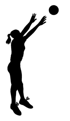 Volleyball Setting Silhouette Volleyball Player Silhouette 2