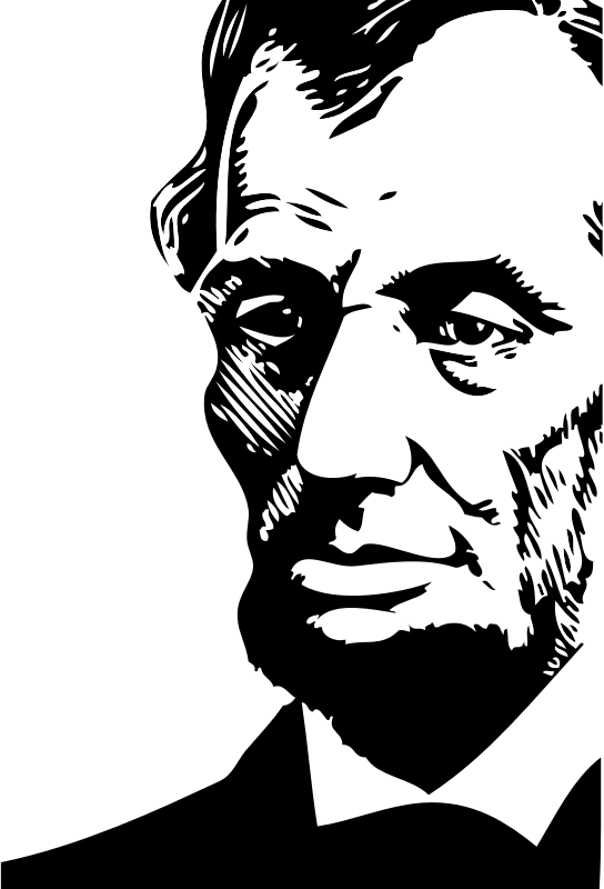Abraham Lincoln By Fundraw Dot Com   Portrait Of Abraham Lincoln