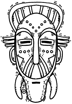 African Mask   Clip Art Gallery