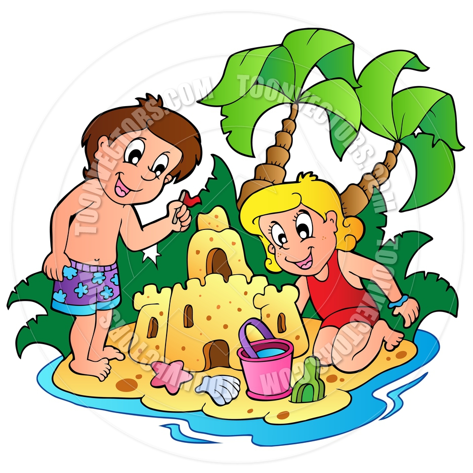 Cartoon Summer Theme Image By Clairev   Toon Vectors Eps  39444