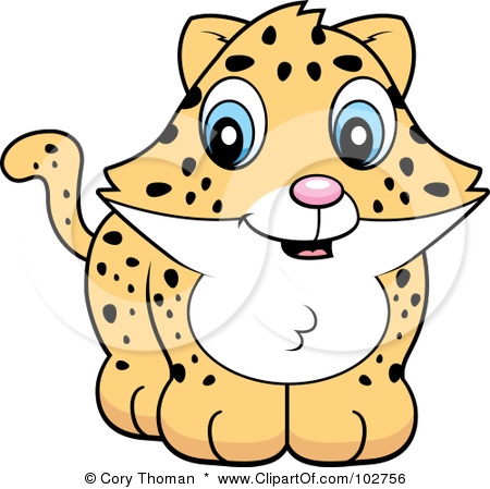 Cheetah Cartoon Clip Art