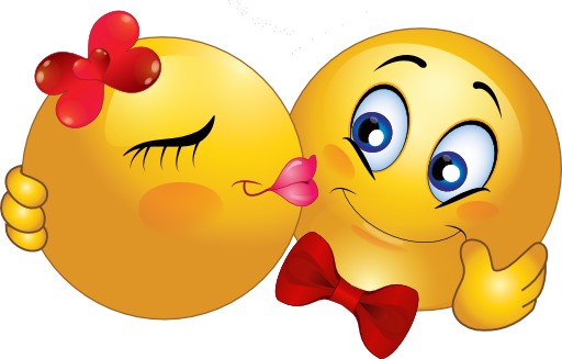 Couple Kissing Smiley Emoticon Clipart Royalty Free    