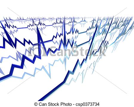 Drawing Of Ekg Lines   3d Illustration Csp0373734   Search Clip Art