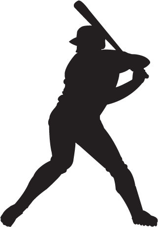 Free Clip Art  People   Sports   Silhouette Baseball Player