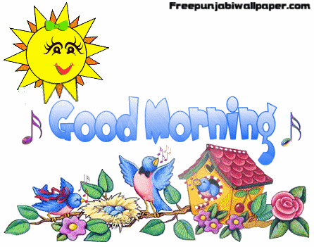 Good Morning Beautiful Animated Graphic Punjabi Wallpaper Pictures