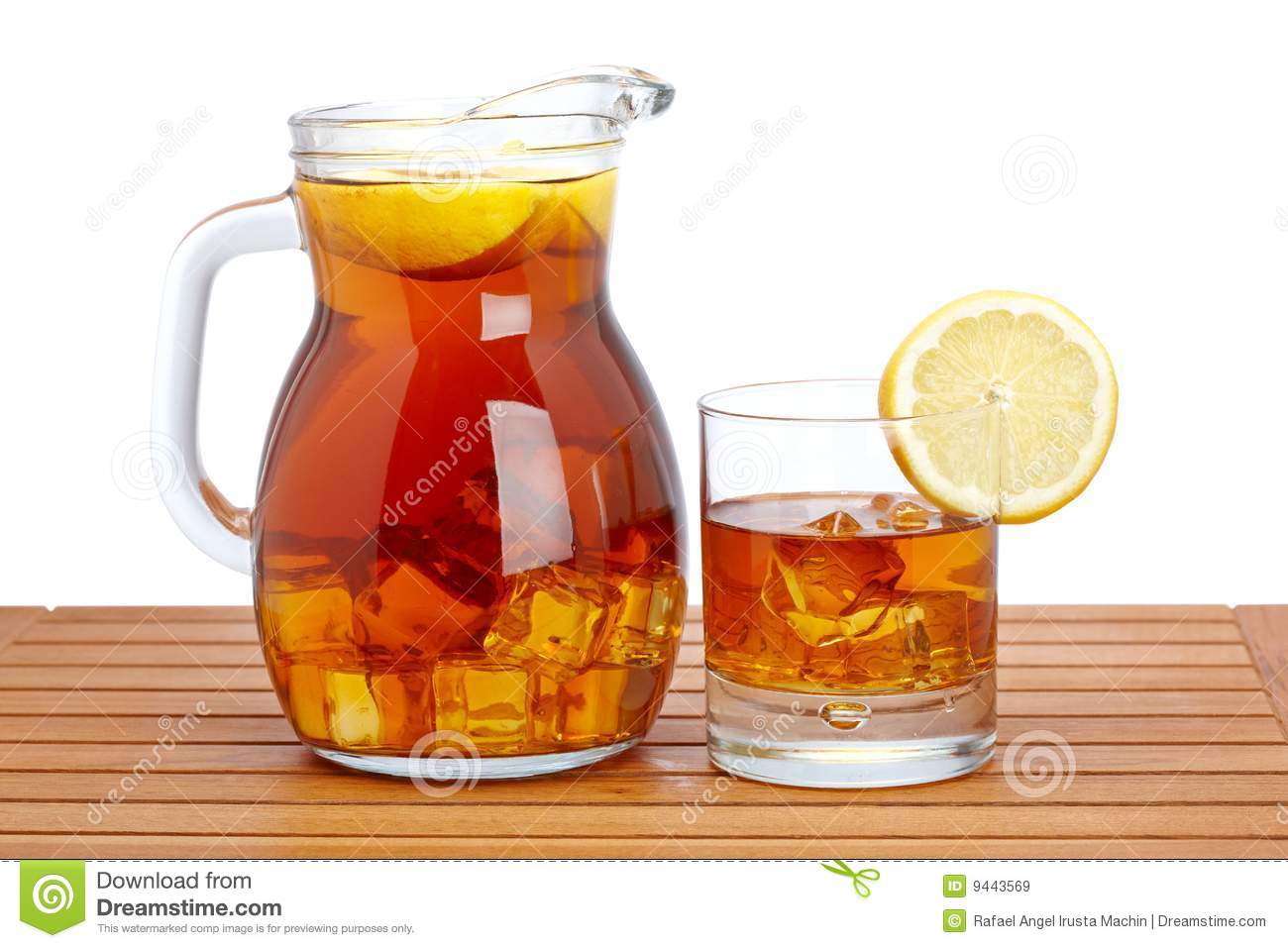 Iced Tea Clipart Ice Tea With Lemon Pitcher