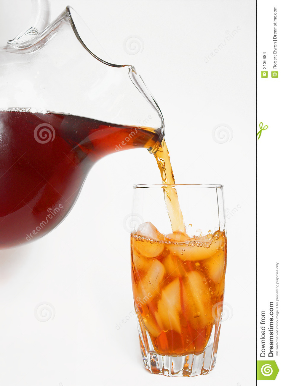 Iced Tea Clipart Iced Tea Pitcher Pouring Into
