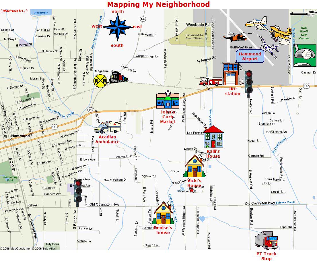 Map Of Your Neighborhood School Or City Using Mapquest And