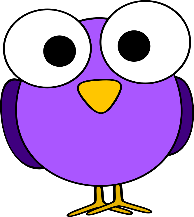Purple Googly Eye Bird By Ruthirsty   A Funny Looking Purple Cartoon