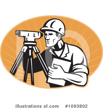 Royalty Free  Rf  Surveyor Clipart Illustration By Patrimonio   Stock