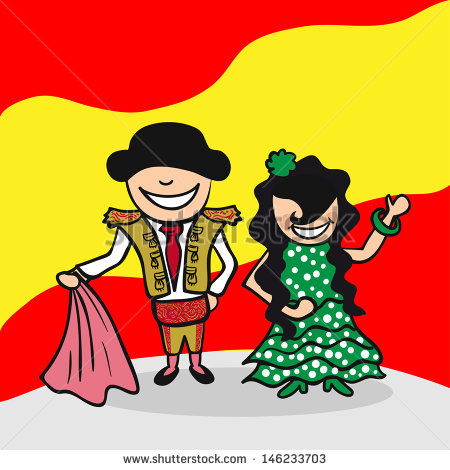 Spanish Culture Clipart Spanish Man And Woman Cartoon