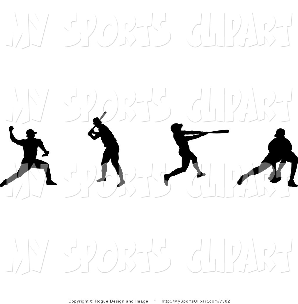 Sports Clip Art Of A Baseball Players By Pams Clipart    7362