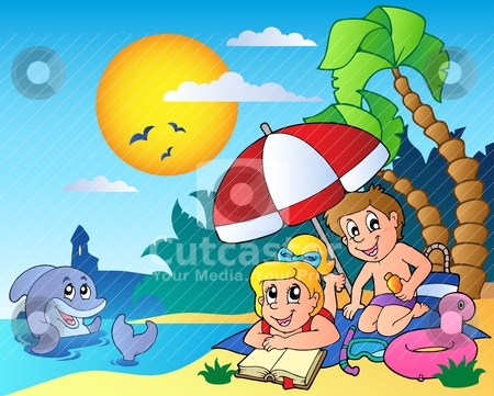 Summer Theme Image 6 Stock Vector Clipart Summer Theme Image 6