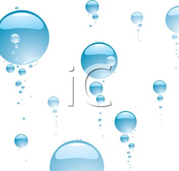 Water Bubbles Floating Up   Royalty Free Clip Art Picture