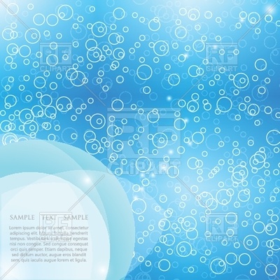 Water With Bubbles   Blue Background Download Royalty Free Vector