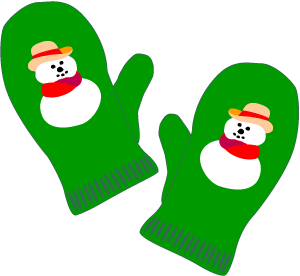 Winter Season Clip Art   Snowman Mittens Clip Art  Free Printables And