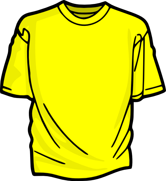 Yellow T Shirt Clip Art At Clker Com   Vector Clip Art Online Royalty